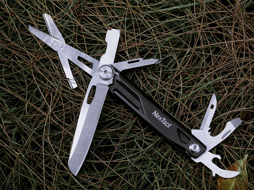 NEXTOOL Knight K20 – 12-in-1 EDC Multitool mit Schere & Schraubendreher